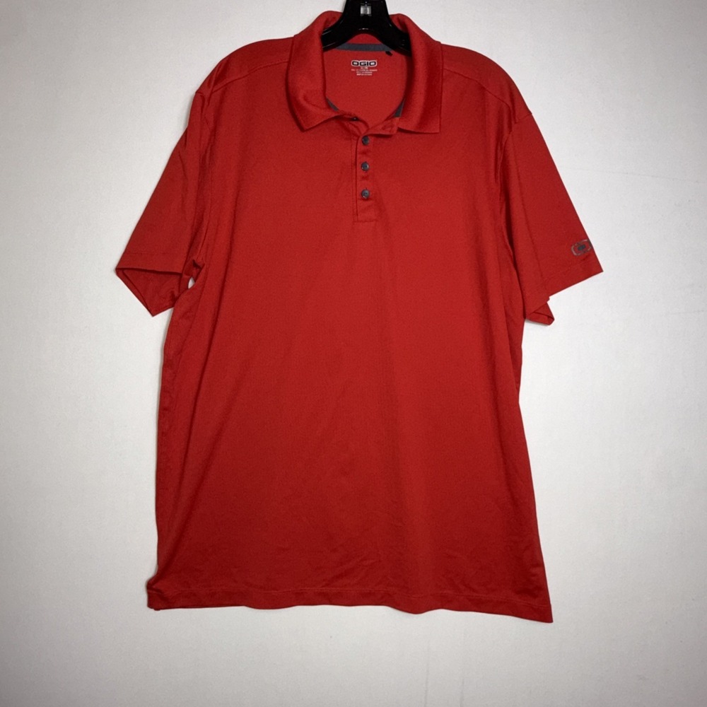 OGIO Men's Short Sleeve Golf Polo Shirt Size Size XL Red